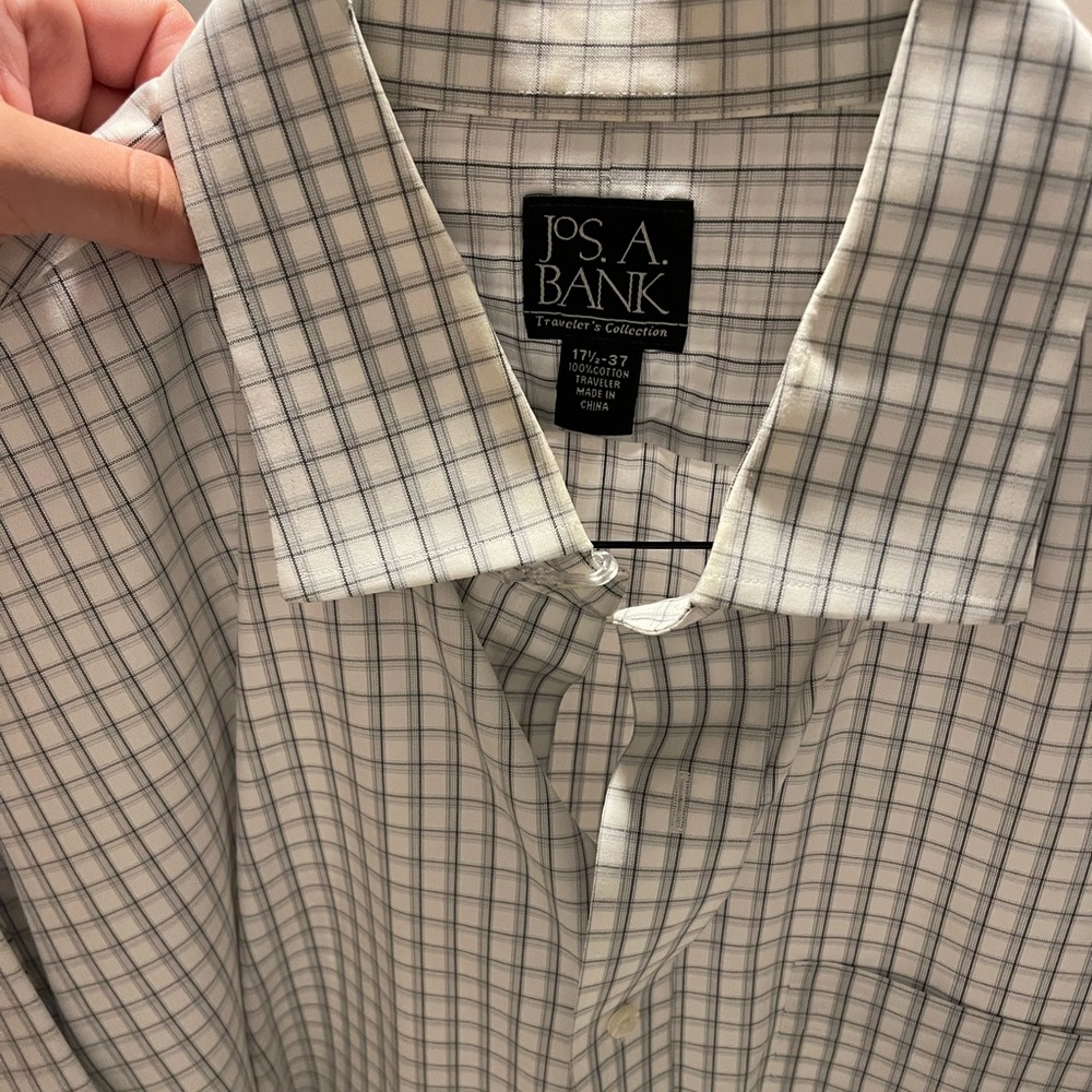 Jos. A. Bank mens checkered shirt